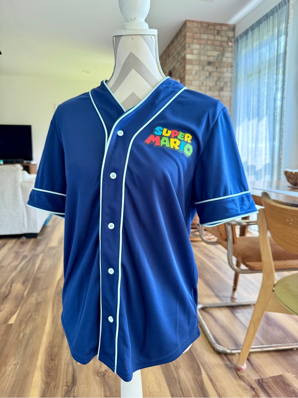Super Mario Nintendo Baseball Jersey XS NWT
